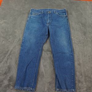 VTG LL Bean Jeans Mens 40x30 Blue Double L Faded USA Made Workwear Tag *38 Waist